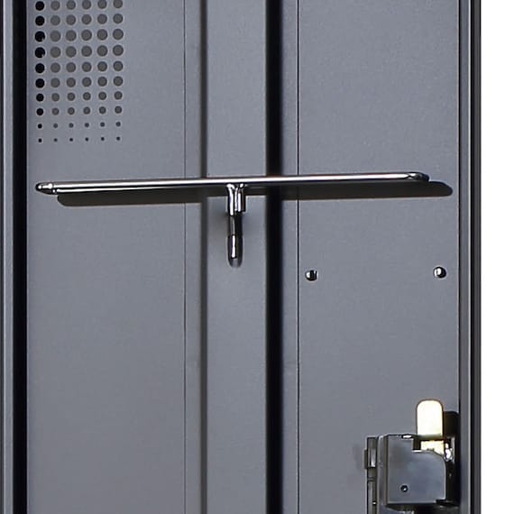 4人用スチールロッカー(2段 TLK-S4S-MB シリンダー錠 BK) 6枚目画像