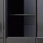 4人用スチールロッカー(2段 TLK-S4S-MB シリンダー錠 BK) 7枚目画像