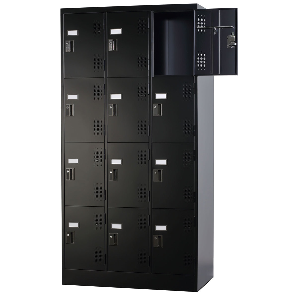スチールロッカー(12人用 TLK-D12N-MB ダイヤル錠 BK) | ニトリネット