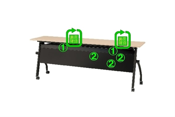 テーブルNTM18045 NF8-2 OAK/B 14枚目画像