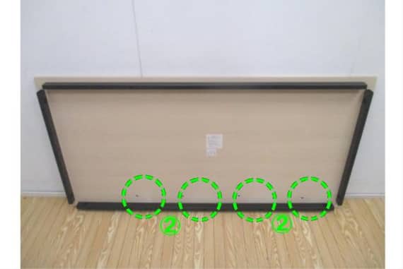 テーブルNT-15075 NT1-2 OAK/B 11枚目画像