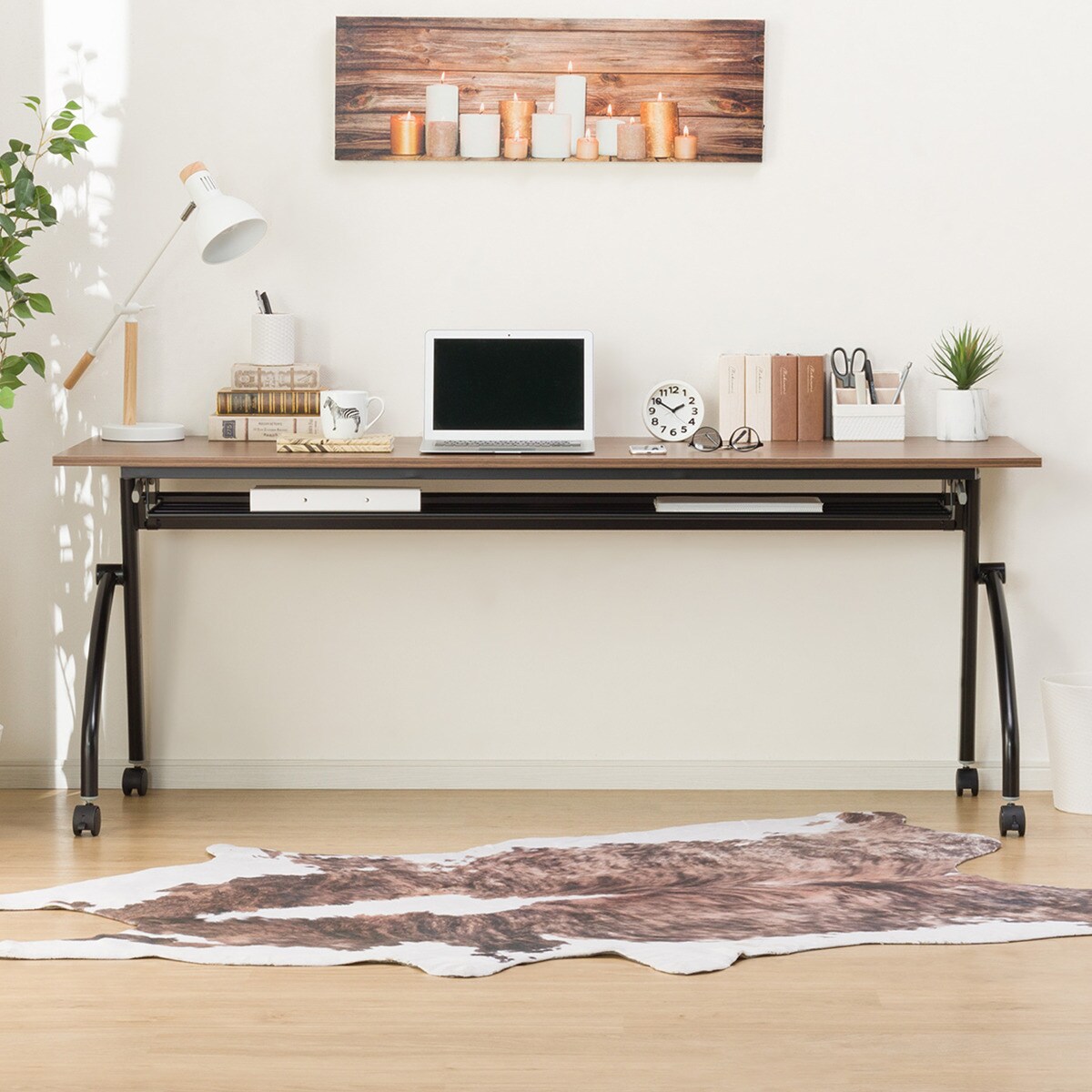 在庫限り】会議用テーブル(NT-18060 NF8-2 WN) | ニトリネット【公式