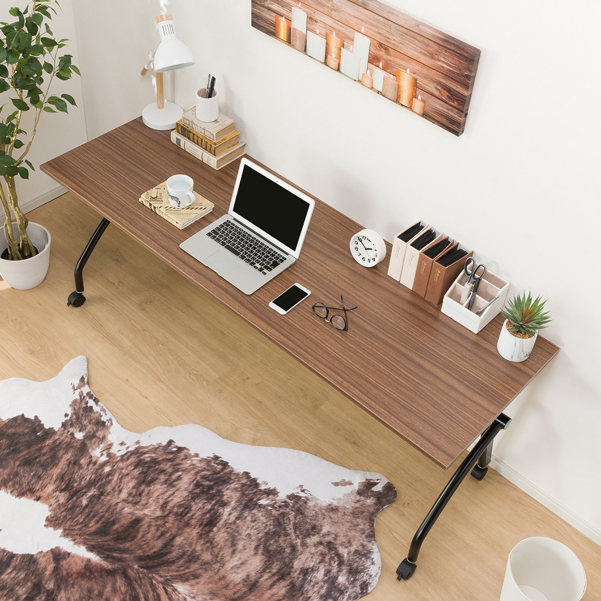 在庫限り】会議用テーブル(NT-18060 NF8-2 WN) | ニトリネット【公式