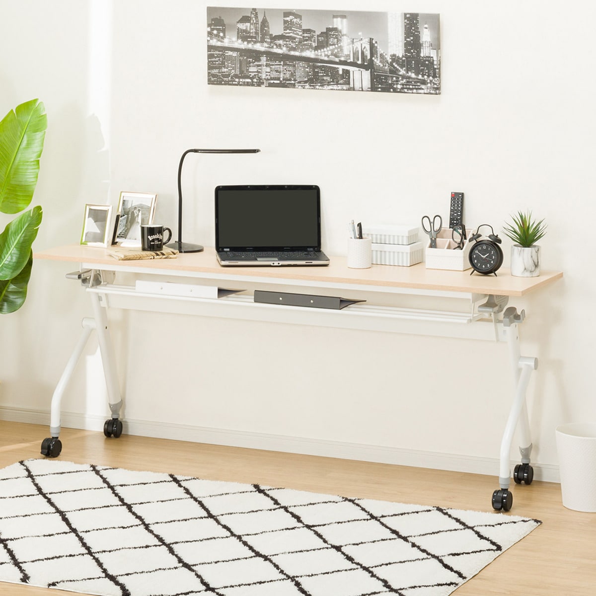 会議用テーブル(NT-18045 NF9 OAK/WH) | ニトリネット【公式】 家具