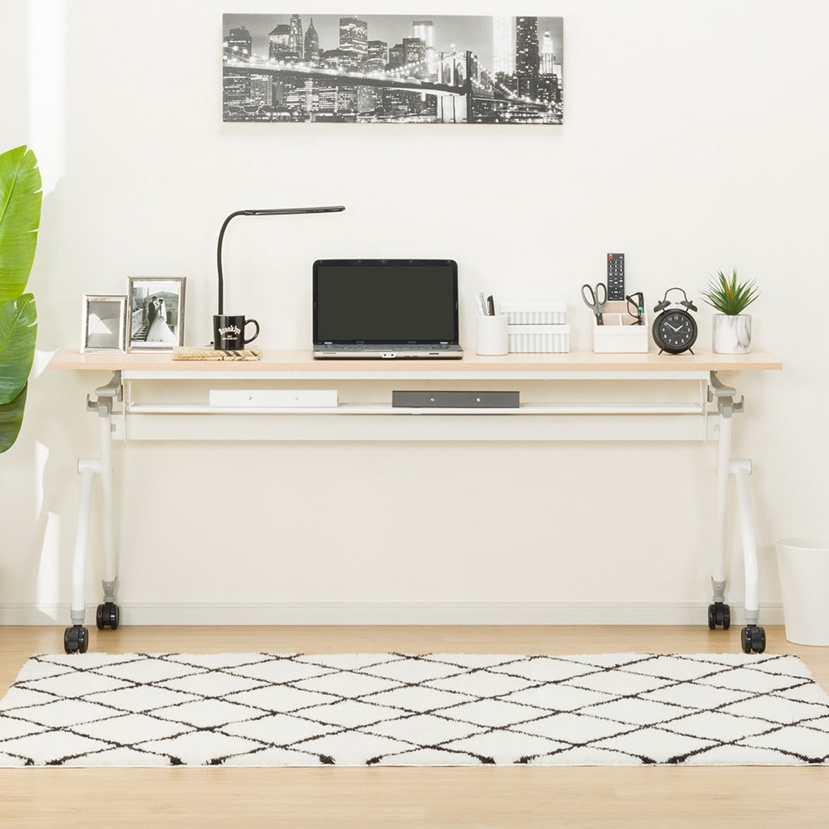 会議用テーブル(NT-18045 NF9 OAK/WH) | ニトリネット【公式】 家具