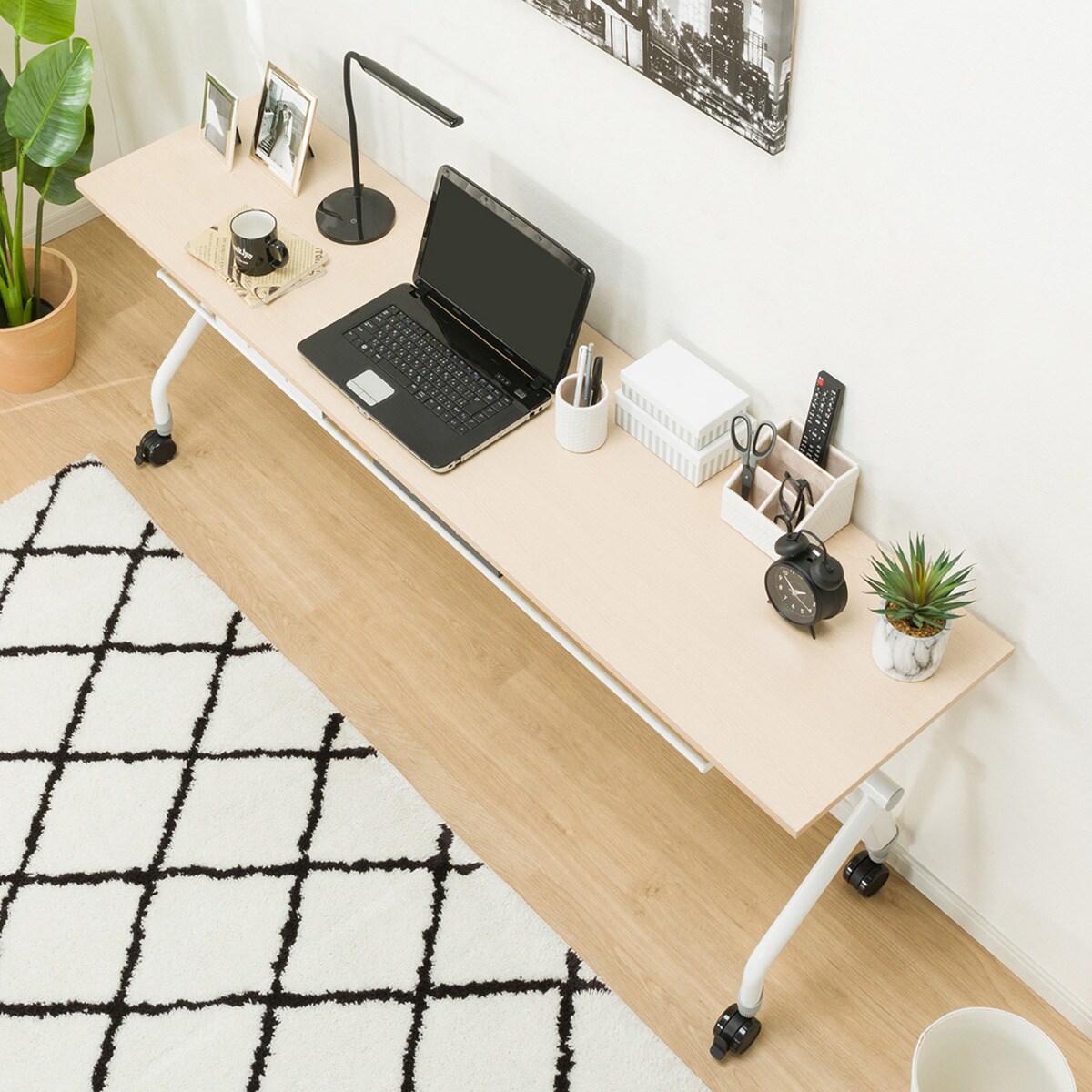 会議用テーブル(NT-18045 NF9 OAK/WH) | ニトリネット【公式】 家具