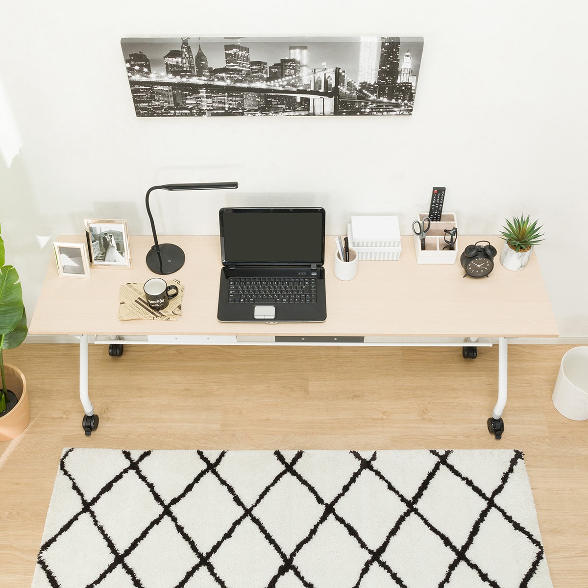 会議用テーブル(NT-18045 NF9 OAK/WH) | ニトリネット【公式】 家具