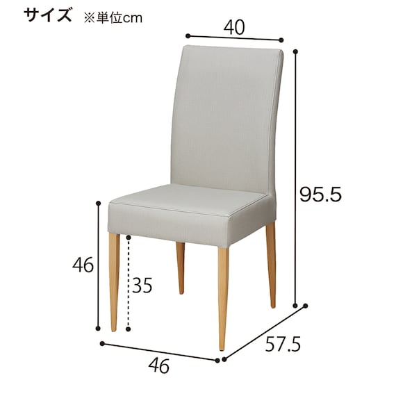 スチール脚チェア(NJK-2.2 NA/LGY14) 10枚目画像