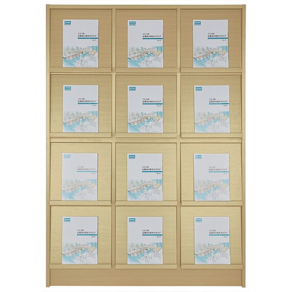 マガジンラック(MG-3列4段 NA) 5枚目画像