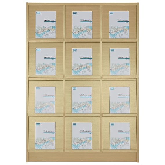 マガジンラック(MG-3列4段 NA) 5枚目画像