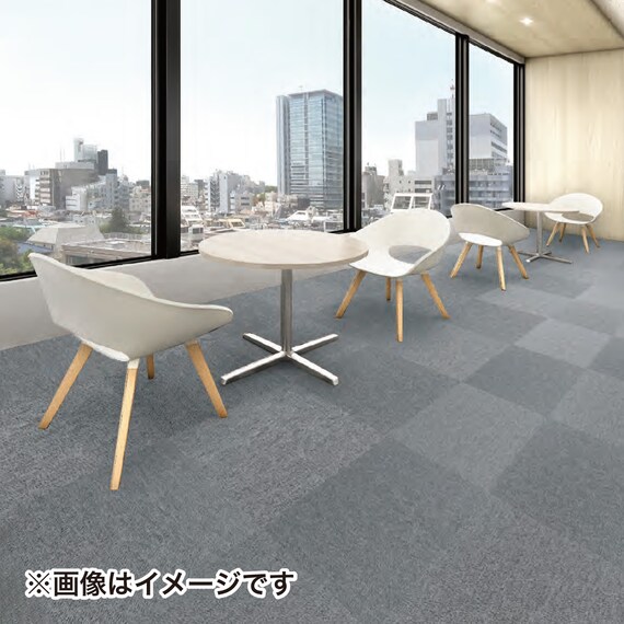 【16枚セット】タイルカーペット(タピスプレーヌ2 プレーン 481-223 GY) 5枚目画像