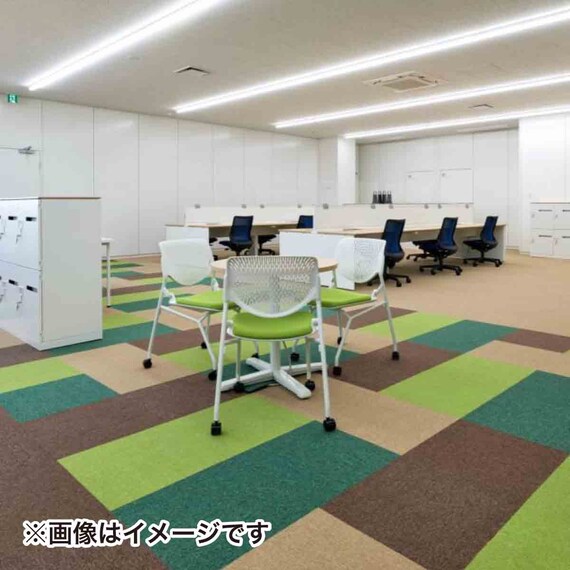 【16枚セット】タイルカーペット(タピスプレーヌ2 プレーン 481-223 GY) 6枚目画像