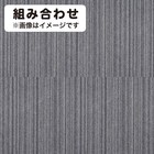 【16枚セット】タイルカーペット(タピスプレーヌ2 ランダムストライプ 481-841 GY) 3枚目画像