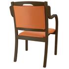 木製チェア(カトレア DBR/OR) 4枚目画像