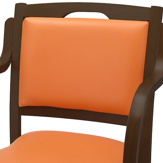 木製チェア(カトレア DBR/OR) 6枚目画像