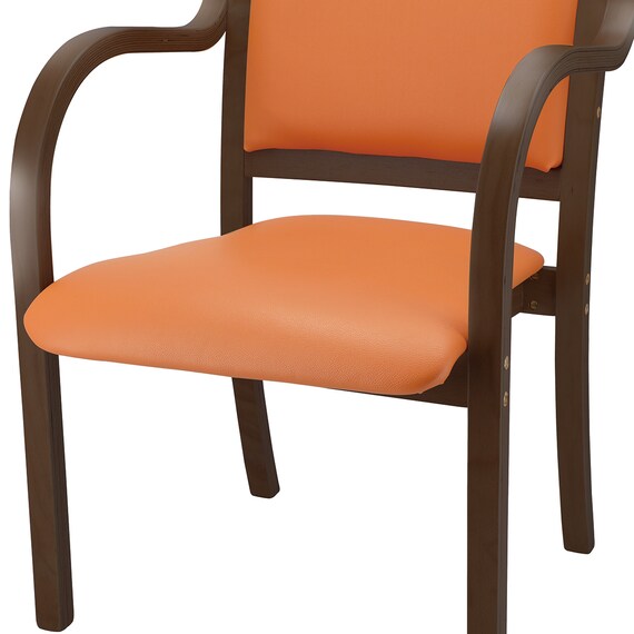 木製チェア(カトレア DBR/OR) 11枚目画像