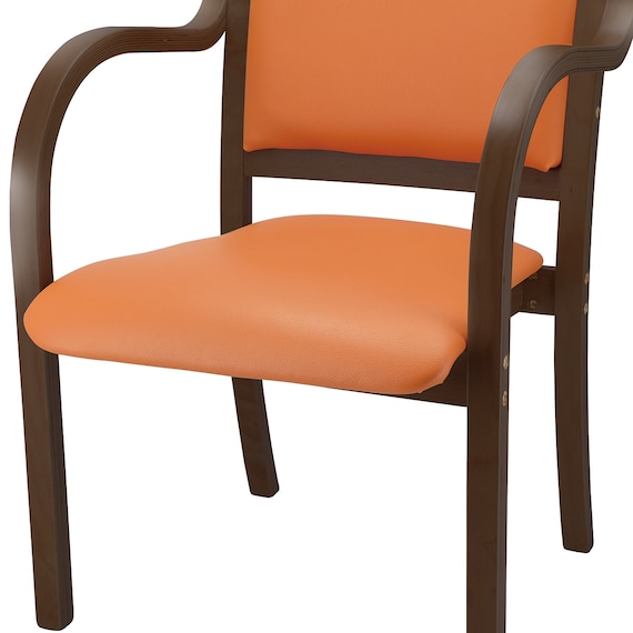 木製チェア(カトレア DBR/OR) 11枚目画像