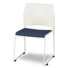 ミーティングチェア(ライト WH/NV) 1枚目画像