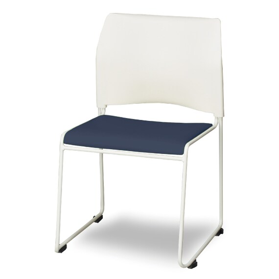 ミーティングチェア(ライト WH/NV) 1枚目画像