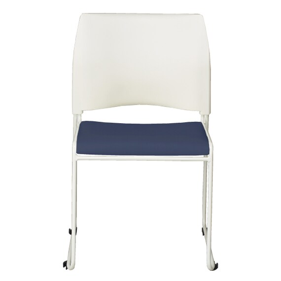 ミーティングチェア(ライト WH/NV) 2枚目画像