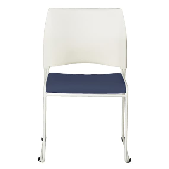 ミーティングチェア(ライト WH/NV) 2枚目画像