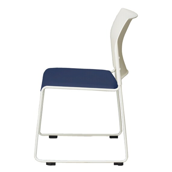 ミーティングチェア(ライト WH/NV) 3枚目画像