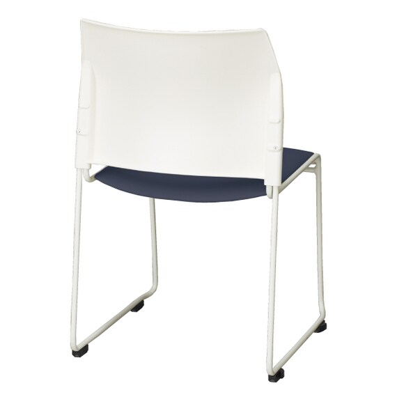 ミーティングチェア(ライト WH/NV) 4枚目画像