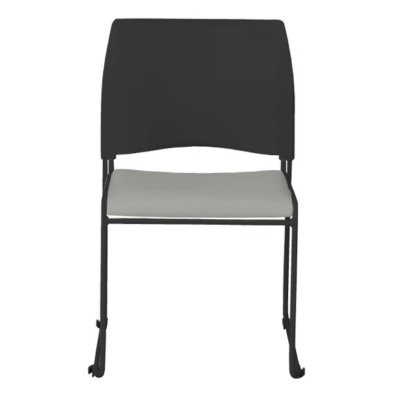 ミーティングチェア(ライト BK/GY) 2枚目画像