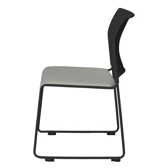 ミーティングチェア(ライト BK/GY) 3枚目画像