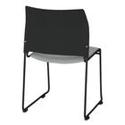 ミーティングチェア(ライト BK/GY) 4枚目画像