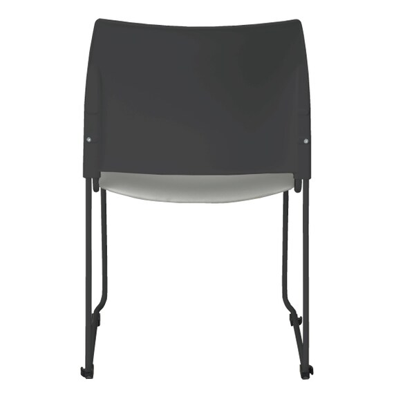 ミーティングチェア(ライト BK/GY) 5枚目画像