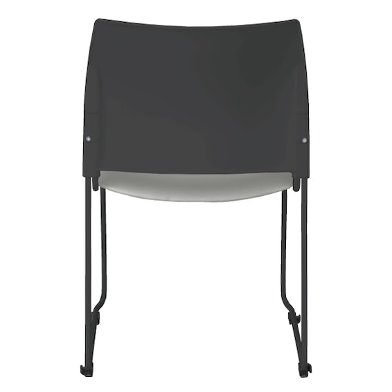 ミーティングチェア(ライト BK/GY) 5枚目画像