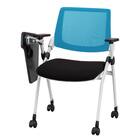 【在庫限り】ミーティングチェア(X-16W テーブル・肘付き WH/BL) 3枚目画像