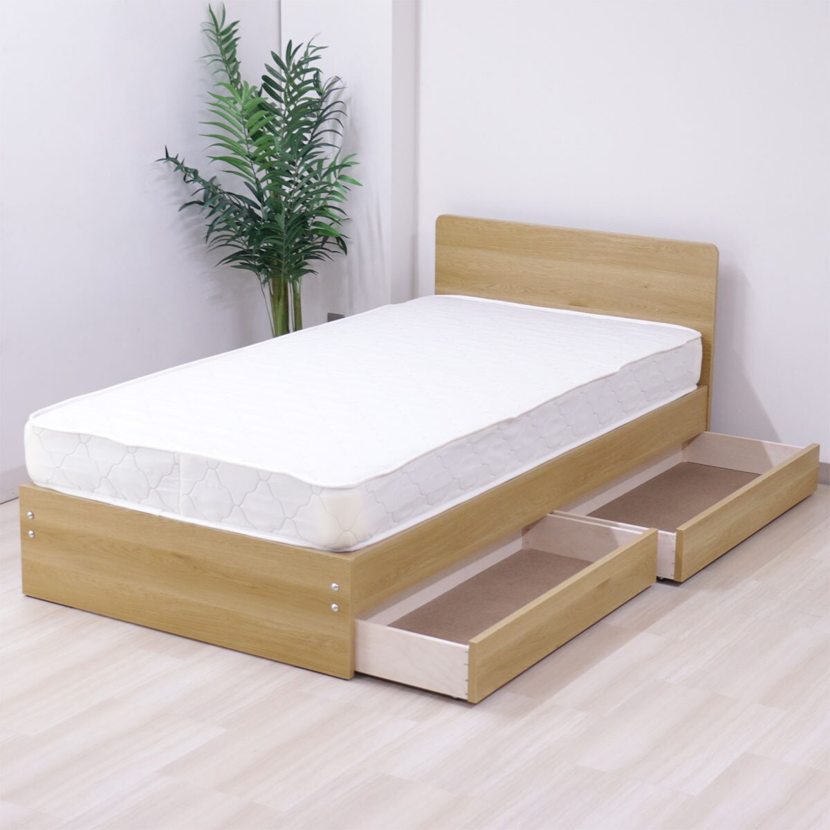 ニトリ 木製シングルベッドフレーム(TM366 引出し付き NA) | ニトリ