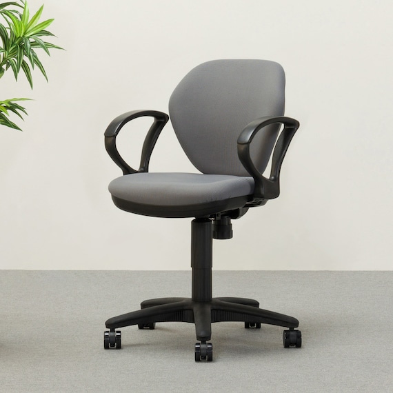 オフィスチェア(セルト 肘付き BK/GY) 2枚目画像