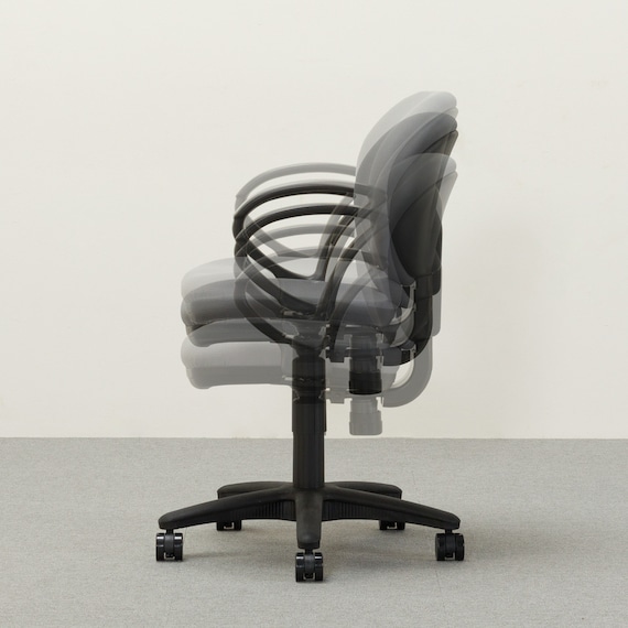 オフィスチェア(セルト 肘付き BK/GY) 4枚目画像