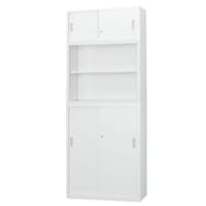 スチール書庫(上引違い・中オープン・下引違い A4 W880)