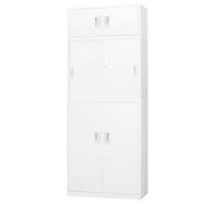 スチール書庫(上両開き・中引違い・下両開き A4 W880)