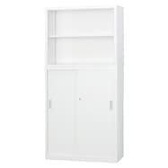 スチール書庫(上オープン・下引違い A4 W880)