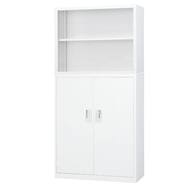 スチール書庫(上オープン/下両開き A4 幅88cm)
