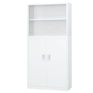 スチール書庫(上オープン・下両開き A4 W880)