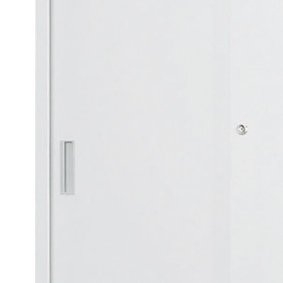 スチール書庫(TS-36S 引違い戸 浅型 WH) 2枚目画像