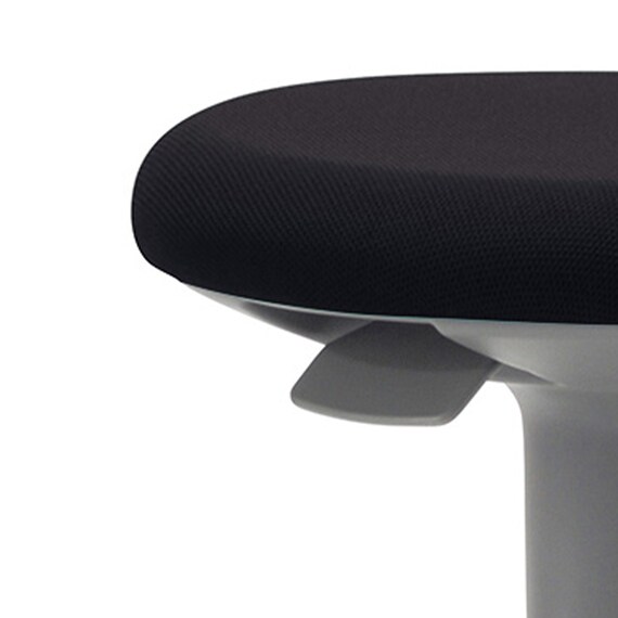 昇降チェア(OA-200 布 BK キャスター付き) 3枚目画像