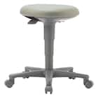 昇降チェア(OA-200 PVC-LGY キャスター付き) 1枚目画像