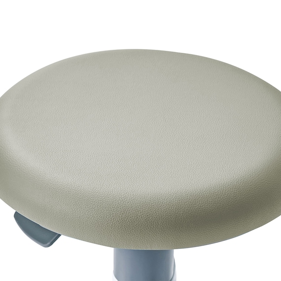 昇降チェア(OA-200 PVC-LGY キャスター付き) 4枚目画像