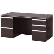 エグゼクティブ 両袖机(MMD 幅150cm/180cm DBR)