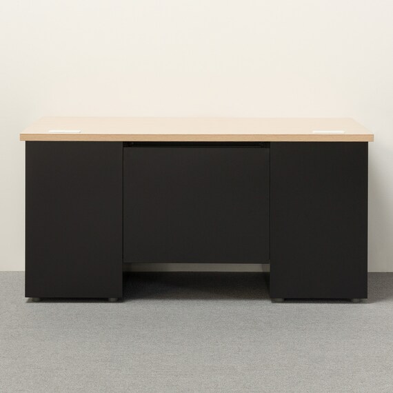 両袖机(MDA147 OAK/BK) | ニトリネット【公式】 家具・インテリア通販