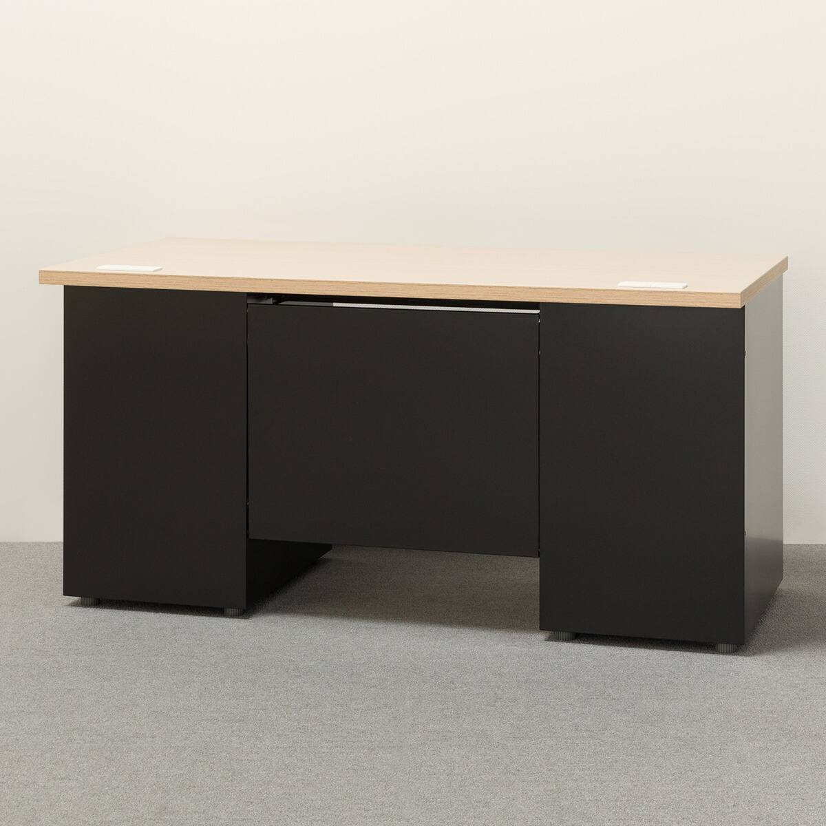両袖机(MDA147 OAK/BK) | ニトリネット【公式】 家具・インテリア通販