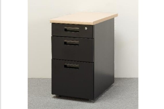 ワキヅクエ3ダン GD-01 OAK/BK 3枚目画像