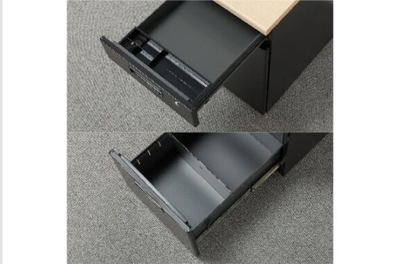 ワキヅクエ3ダン GD-01 OAK/BK 8枚目画像